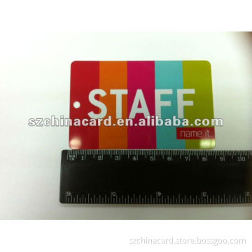 Off-set Printing CR80 Standard Plastic PVC Membership Gift Card